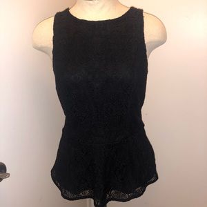 WHBM Lace Sleeveless Top